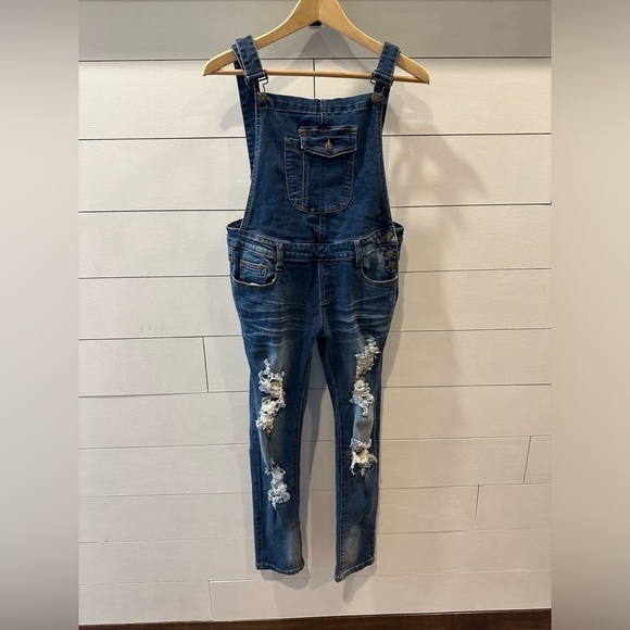 Machine Denim Overalls - size 31 - Picture 1 of 6